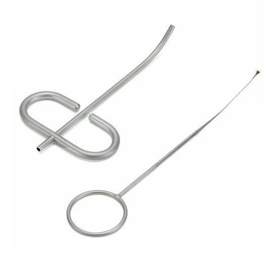 Dental MTA Plugger Applicator Bone Implant Collector Powder Meal Conveyors Diameter 0.8mm/1.0mm/1.2mm/1.8 mm,Teeth Filling Syringe Carrier Curved Head