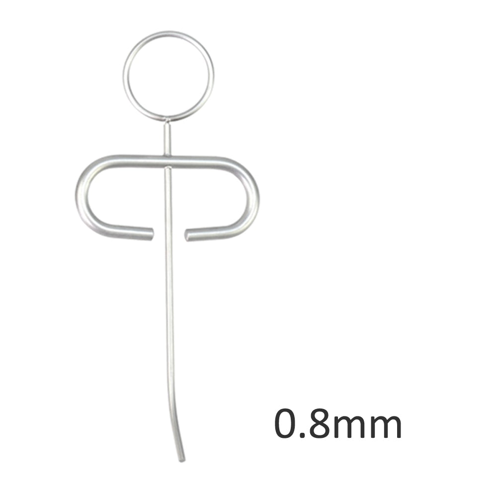 Dental MTA Plugger Applicator Bone Implant Collector Powder Meal Conveyors Diameter 0.8mm/1.0mm/1.2mm/1.8 mm,Teeth Filling Syringe Carrier Curved Head