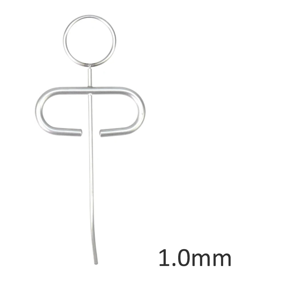 Dental MTA Plugger Applicator Bone Implant Collector Powder Meal Conveyors Diameter 0.8mm/1.0mm/1.2mm/1.8 mm,Teeth Filling Syringe Carrier Curved Head