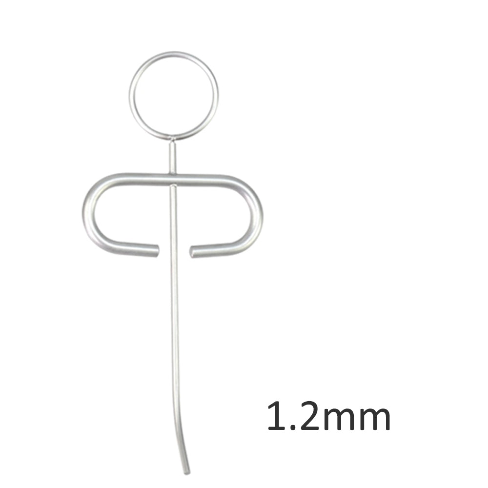 Dental MTA Plugger Applicator Bone Implant Collector Powder Meal Conveyors Diameter 0.8mm/1.0mm/1.2mm/1.8 mm,Teeth Filling Syringe Carrier Curved Head