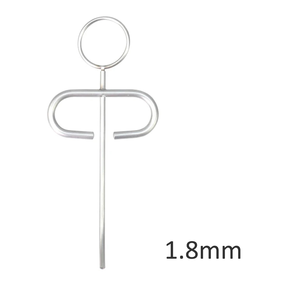 Dental MTA Plugger Applicator Bone Implant Collector Powder Meal Conveyors Diameter 0.8mm/1.0mm/1.2mm/1.8 mm,Teeth Filling Syringe Carrier Curved Head
