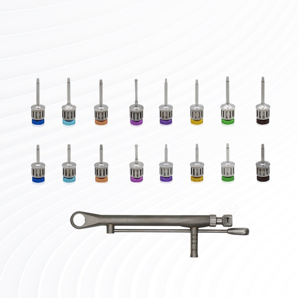 16-T Universal Prosthetic Kit Dental Implant Restoration Tool Torque Screwdrivers Wrench Repair Tools Instrument Tooth Drill Equipment