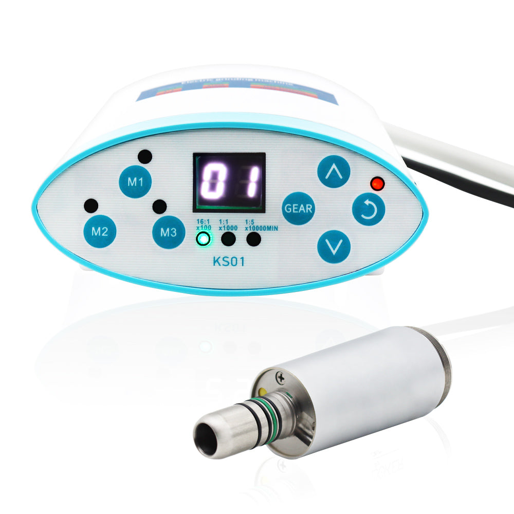 HK Motor Dental Electric Motor High Torque, Adjustable Speed, with LED Display and Multiple Handpiece Compatibility for Professional Dental Use