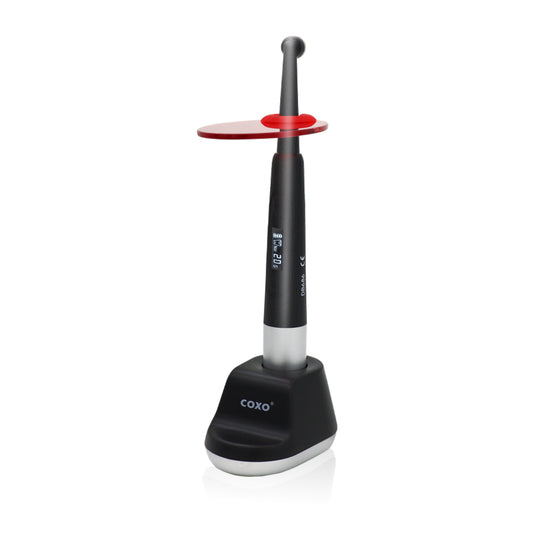 COXO DB686 HOLA Dental Led Curing light , Enjoy 5 Easy Modes, a Tough Scratch-Resistant Lens, Enhanced Optical Performance for Deep Curing, Wide Wavelength Range, and Long-lasting Wireless Charging