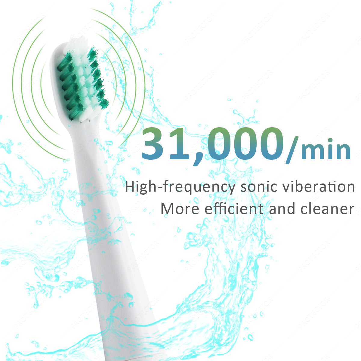 PROTECTOR S6 Sonic Electric Toothbrush – 4 Modes with USB Rechargeable Battery
