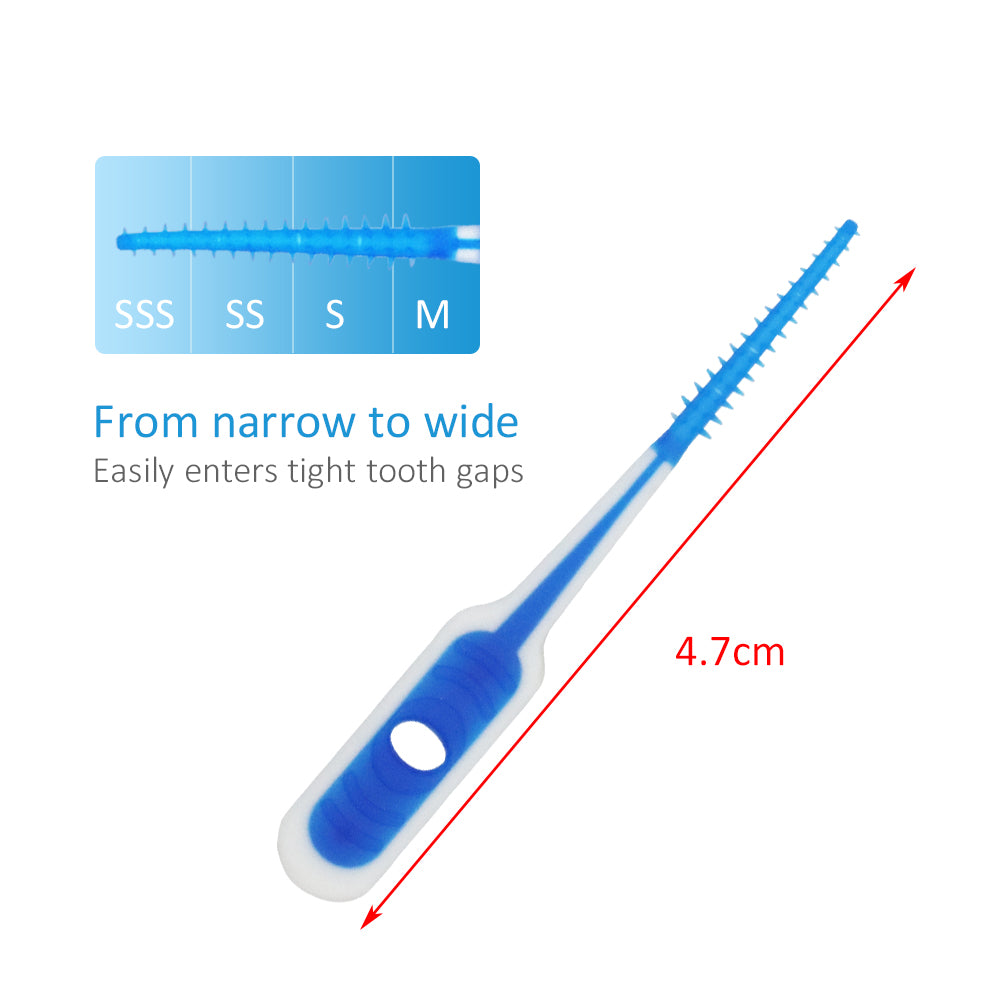 PROTECTOR Interdental Brush Set – 20pcs Flossing Brushes with Travel Case (10box)