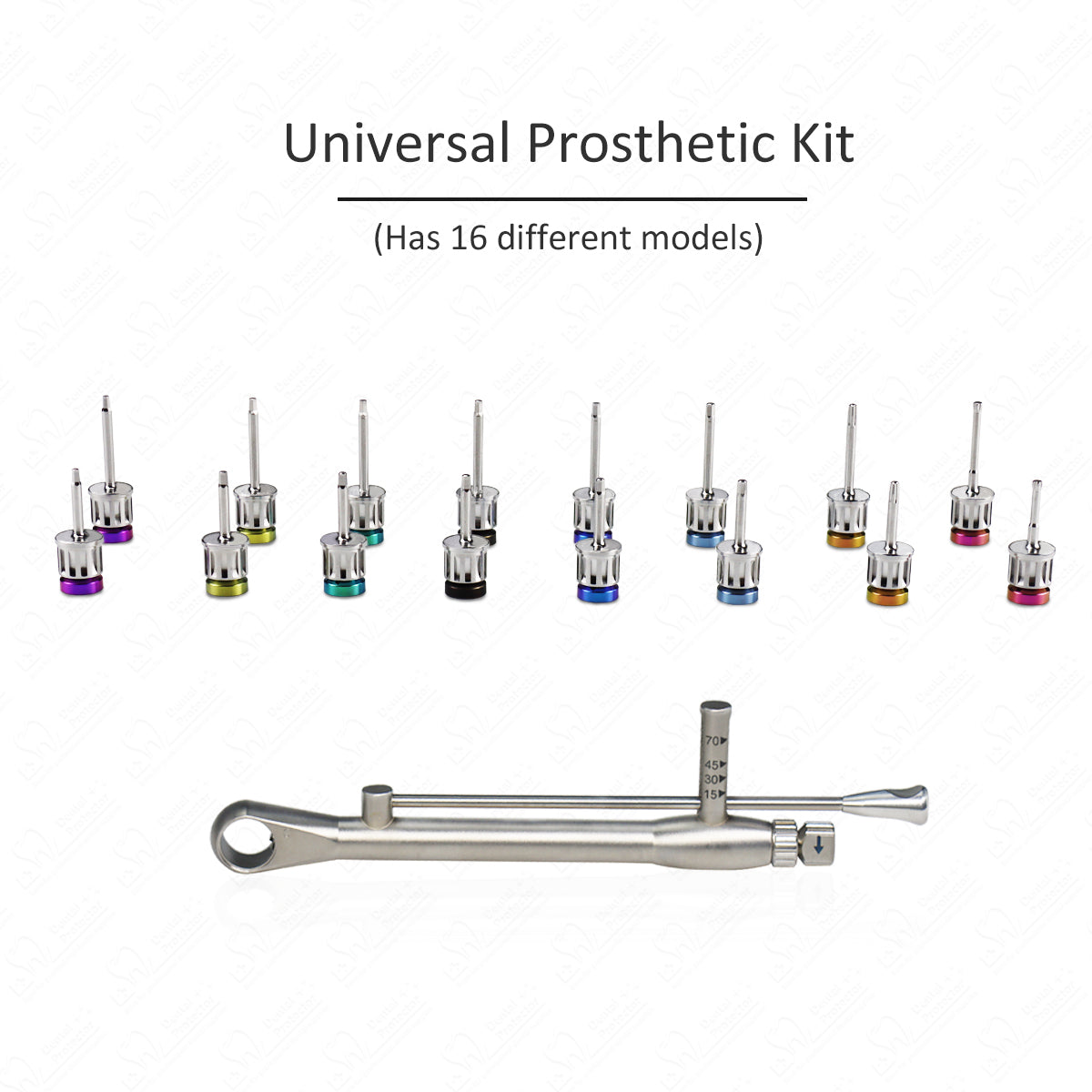 16-T Universal Prosthetic Kit Dental Implant Restoration Tool Torque Screwdrivers Wrench Repair Tools Instrument Tooth Drill Equipment