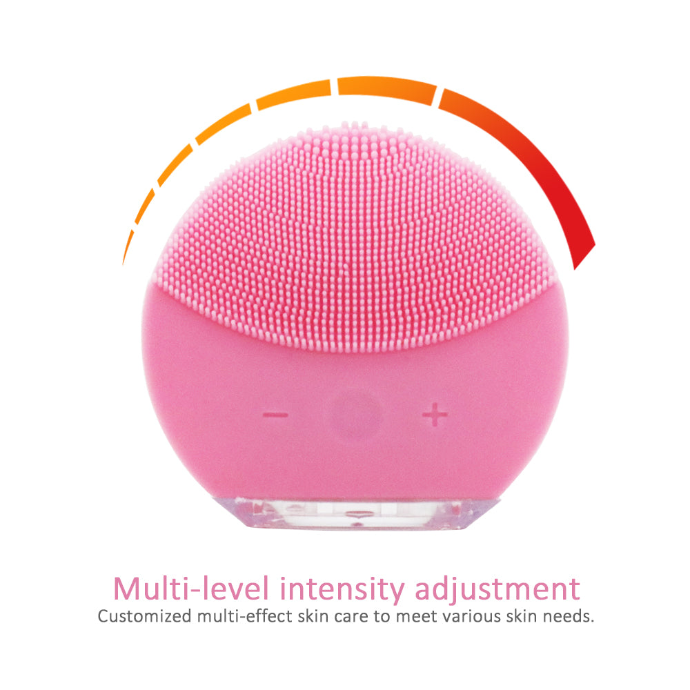 PROTECTOR Silicone Facial Cleansing Brush – USB Rechargeable Vibration Device