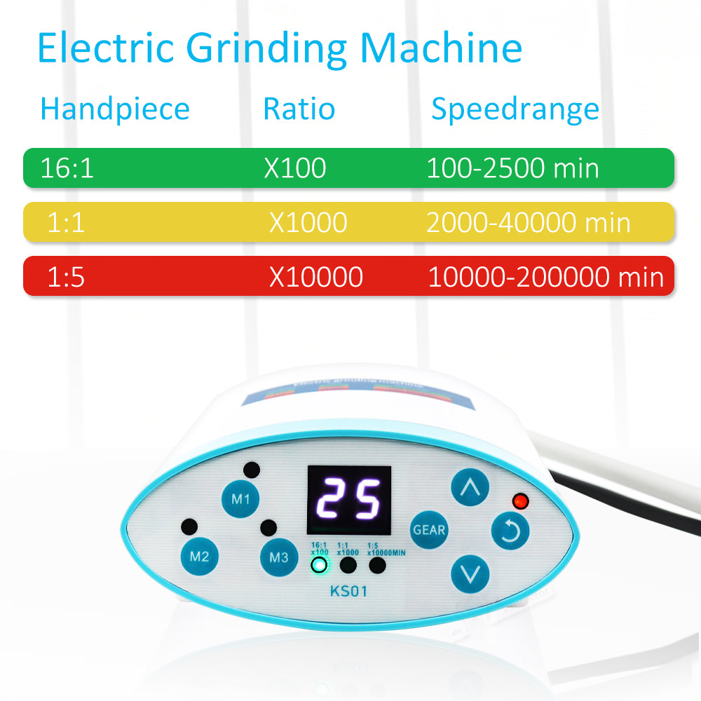 HK Motor Dental Electric Motor High Torque, Adjustable Speed, with LED Display and Multiple Handpiece Compatibility for Professional Dental Use