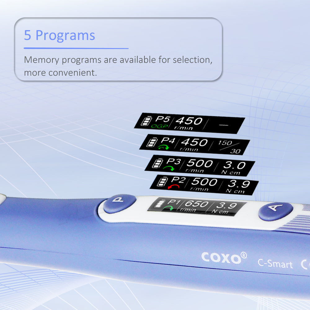 COXO C-SMART-MINI2 NOVA Ultra-Lightweight 104g Endo motor ,Featuring a 16:1 Mini Head, Silent Operation, 5 Built-in Programs, and Enhanced Safety with Automatic Torque Reversal!