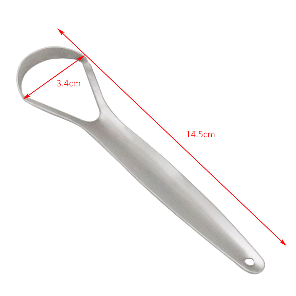 PROTECTOR Stainless Steel Tongue Scraper – With Metal Storage Box
