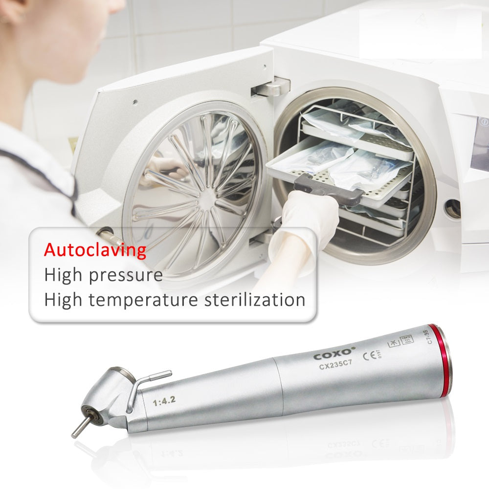 COXO Dental 1:4.2 /1:5 Contra Angle For Crown Removal and Tooth Extraction With COXO Implant Motor