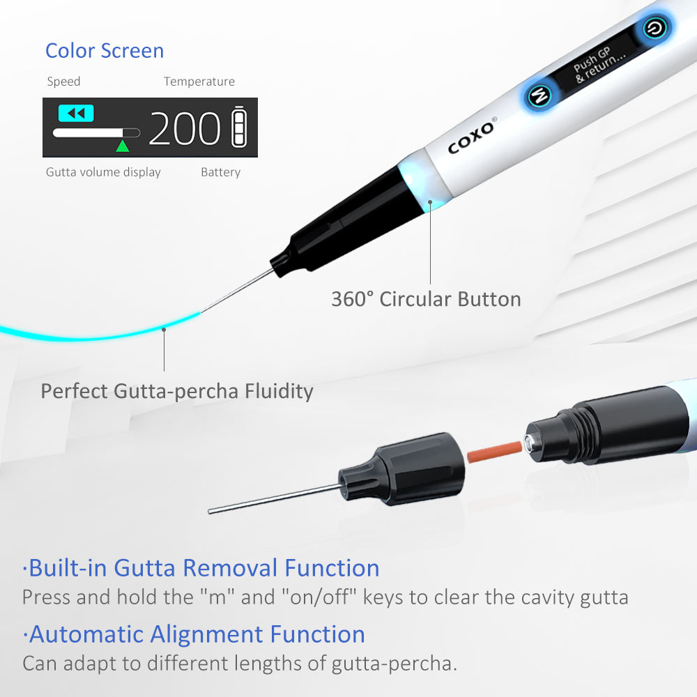 C Fill X COXO Gutta Percha Endo Obturation System, C-FILL Mini Backfill Pen & Downpack Pen 2 IN 1
