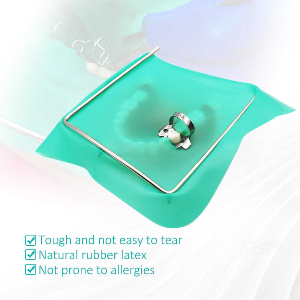 Dental Rubber Dam - High Quality Latex, Durable and Tear-Resistant, Available in Two Colors and Sizes