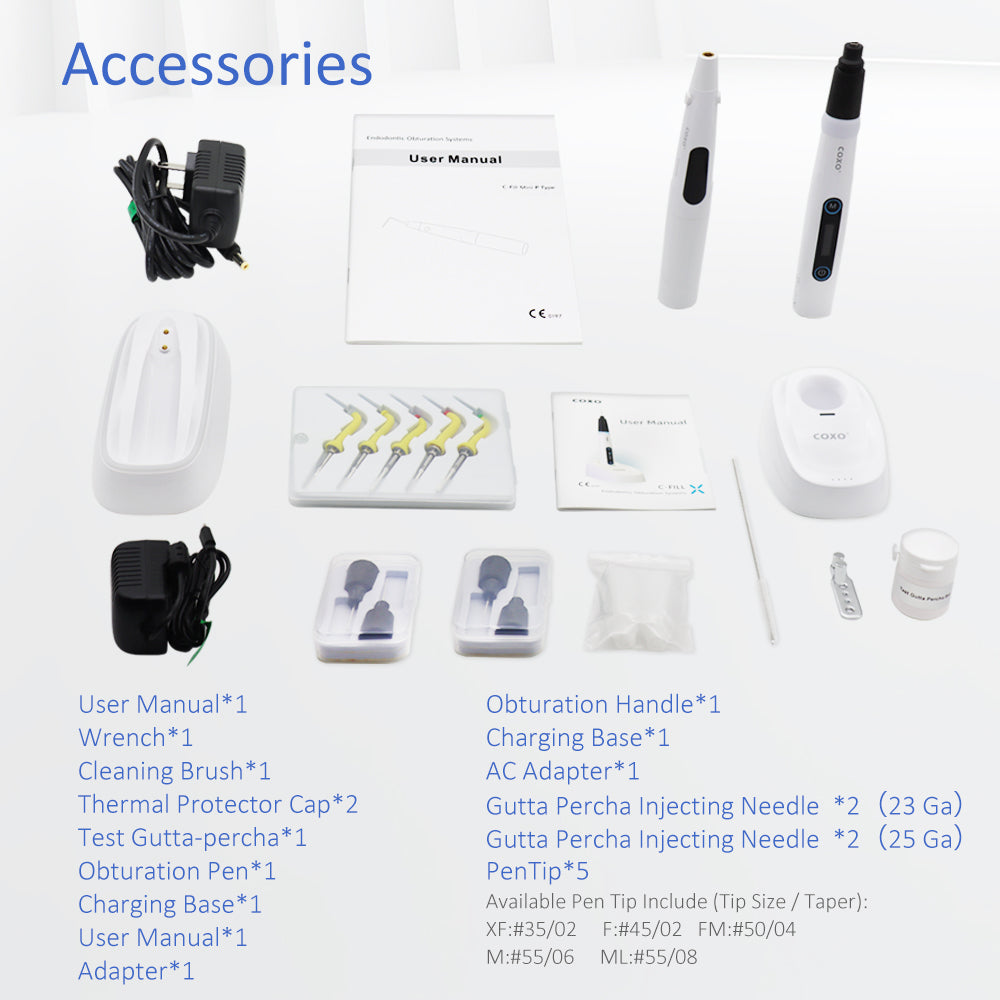 C Fill X COXO Gutta Percha Endo Obturation System, C-FILL Mini Backfill Pen & Downpack Pen 2 IN 1