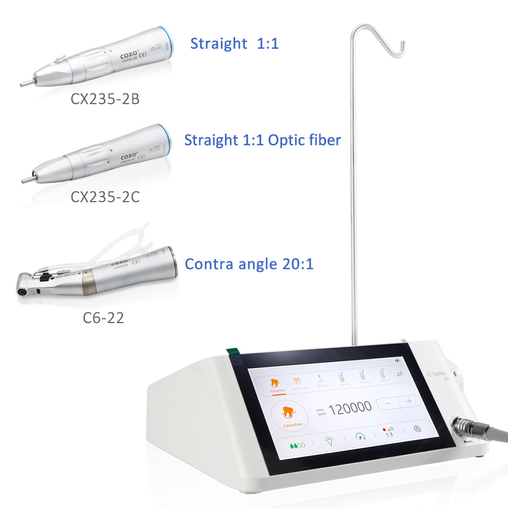 COXO Dental Implant Contra angle /Straight Handpiece ,Low Speed Implant Surgical handpiece 20:1 and 1:1