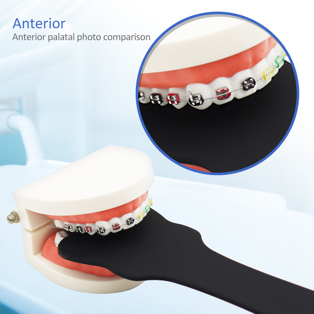 DB-3 Silicone Soft Dental Photography Background Board, Bendable Black Contrast Plate for Tooth Shooting – Set of 3 (Occlusal, Anterior, Lingual/Buccal)