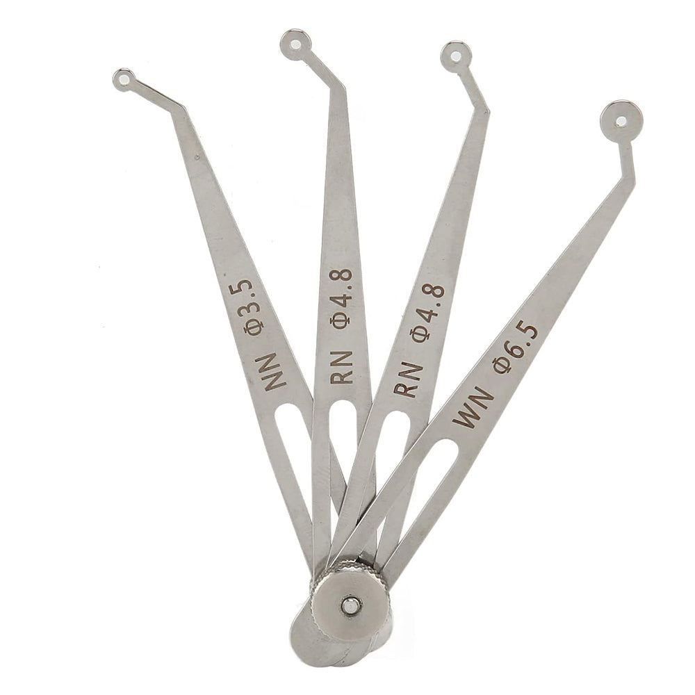 Dental Implant Gap Gauge Calipers Dentist Adjustable Positioning Planning Ruler Interdental Measuring Ruler Implant Diagnosis Ruler  4 sizes/set