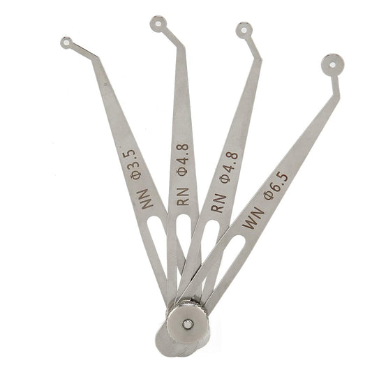 Dental Implant Gap Gauge Calipers Dentist Adjustable Positioning Planning Ruler Interdental Measuring Ruler Implant Diagnosis Ruler  4 sizes/set