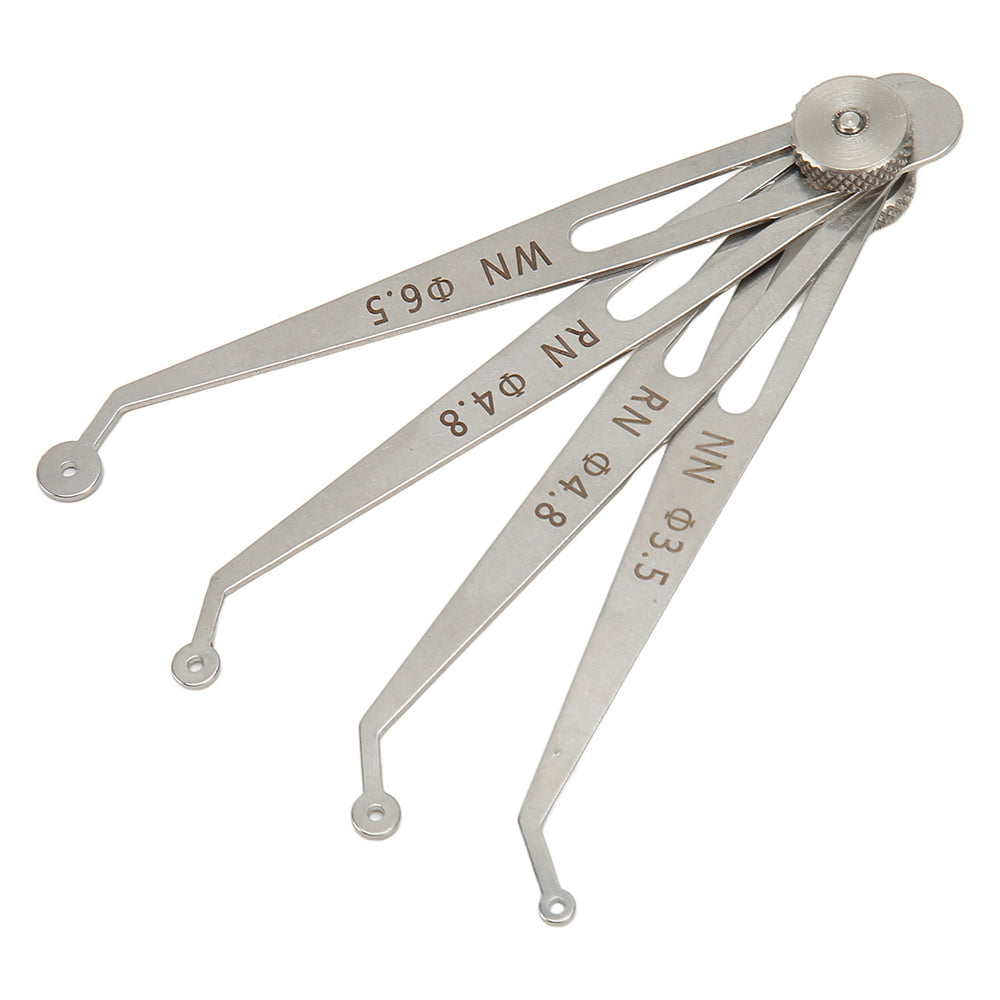 Dental Implant Gap Gauge Calipers Dentist Adjustable Positioning Planning Ruler Interdental Measuring Ruler Implant Diagnosis Ruler 4 sizes/set