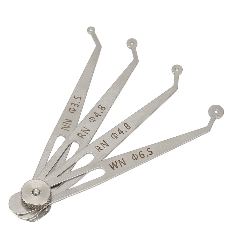 Dental Implant Gap Gauge Calipers Dentist Adjustable Positioning Planning Ruler Interdental Measuring Ruler Implant Diagnosis Ruler 4 sizes/set