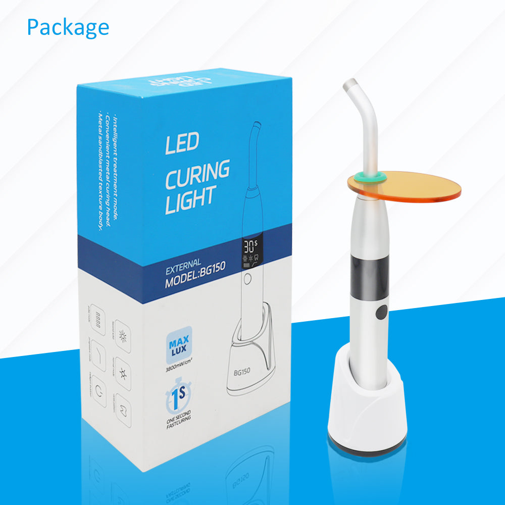 LED Curing Light, High Power Metal Body, 360° Rotating Head, One-Second Fast Curing, Rechargeable