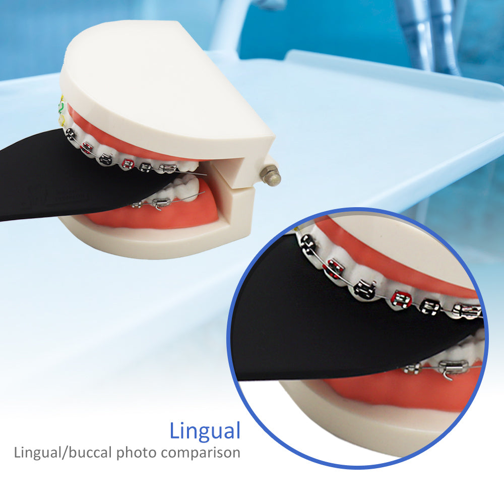 DB-3 Silicone Soft Dental Photography Background Board, Bendable Black Contrast Plate for Tooth Shooting – Set of 3 (Occlusal, Anterior, Lingual/Buccal)