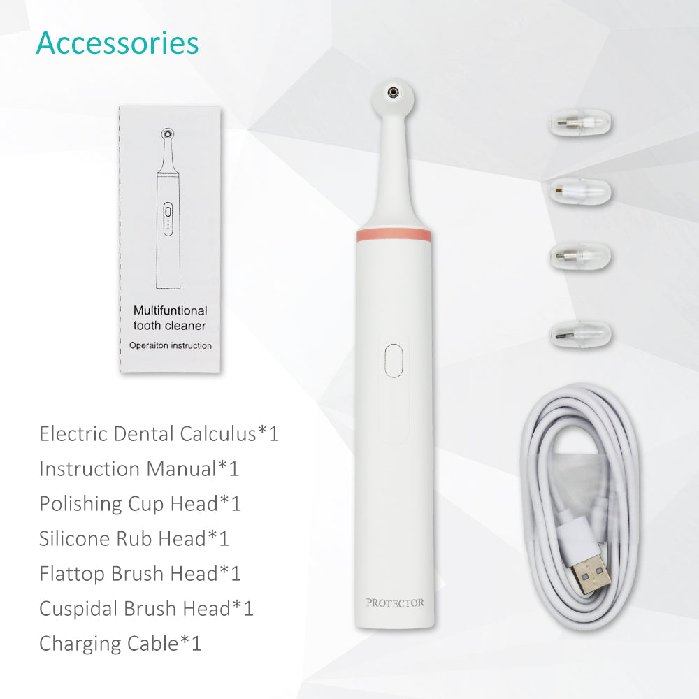 PROTECTOR Multifunctional Electric Tooth Cleaner – Stain Removal and Polishing Tool