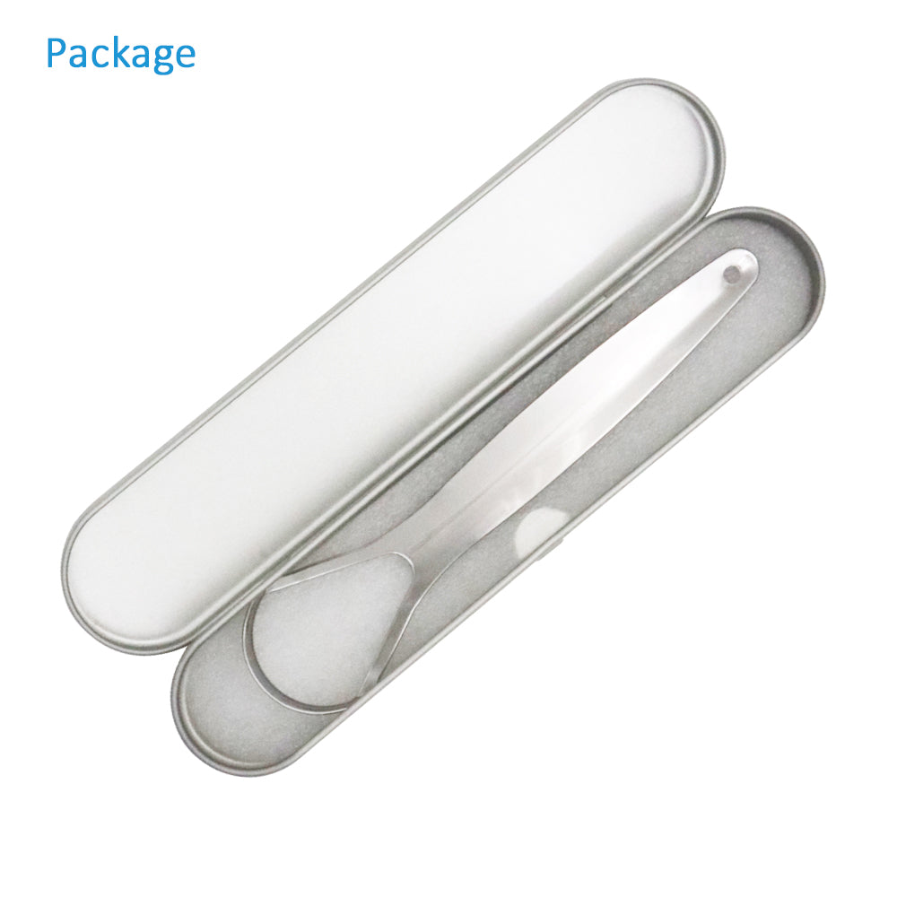 PROTECTOR Stainless Steel Tongue Scraper – With Metal Storage Box