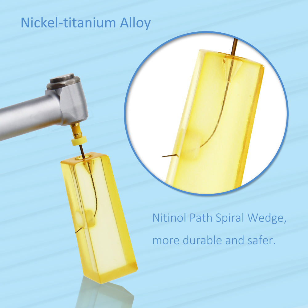 COXO SC-Pro Heat Activated Rotary Files,Gold Endodontic Files,Root Canal for Dentistry,Super cutting force,anti-broken
