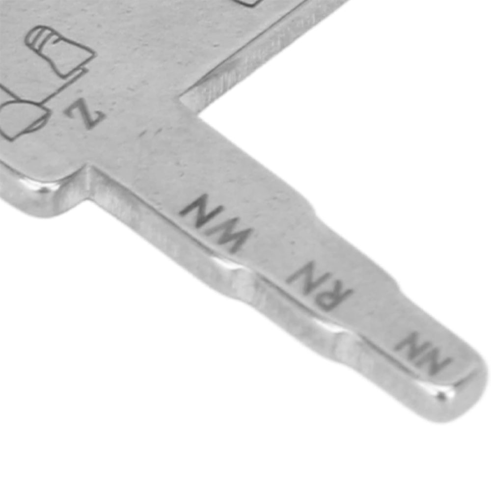 Dental Implant Measure Ruler, Stainless Steel Dental Implant Measuring Ruler T Shape, Clear Scale Heat Resistant Interdental Distance Measure Ruler