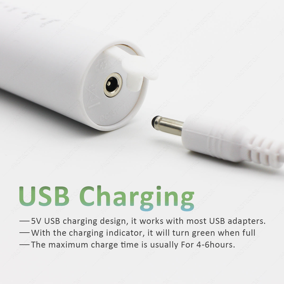 PROTECTOR S6 Sonic Electric Toothbrush – 4 Modes with USB Rechargeable Battery