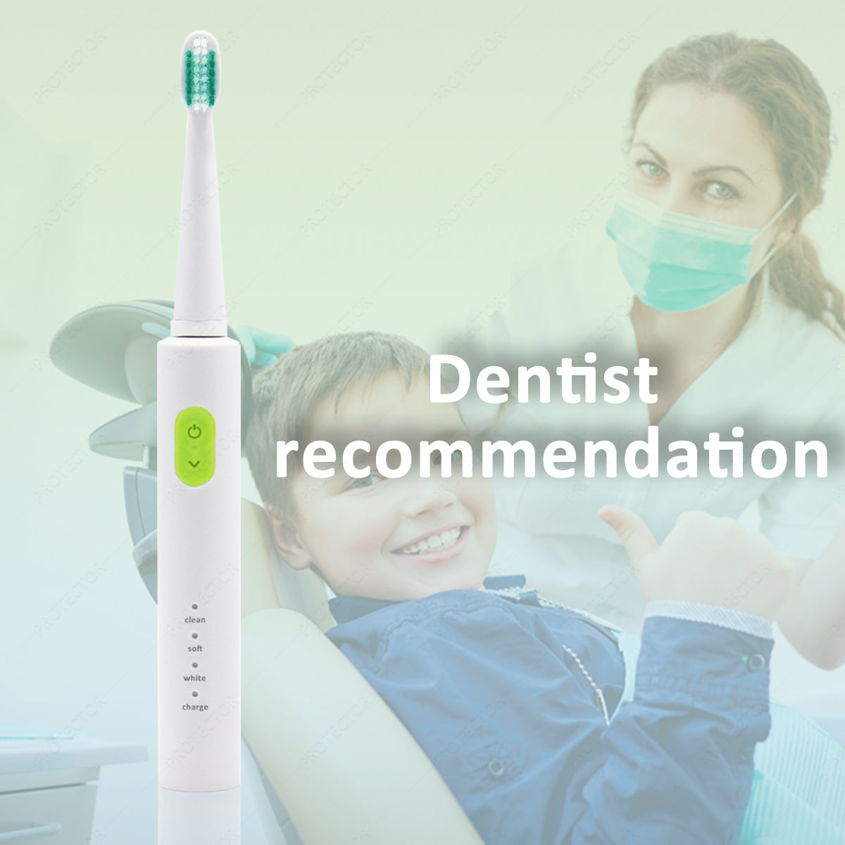 PROTECTOR S6 Sonic Electric Toothbrush – 4 Modes with USB Rechargeable Battery