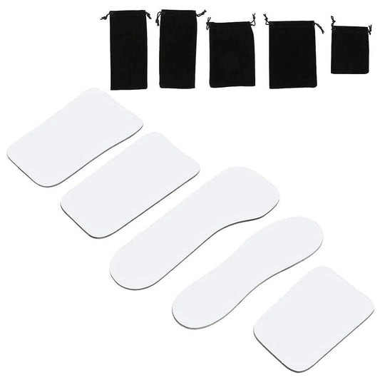 5 Pieces of Intraoral Dental Orthodontic Mirror, 2-Sided Intraoral Photographic Reflector Mirror Dental Orthodontics, Intraoral Mirrors, Contrasts Dental Photography, Intraoral Dental Orthodontic Intraoral Mirror