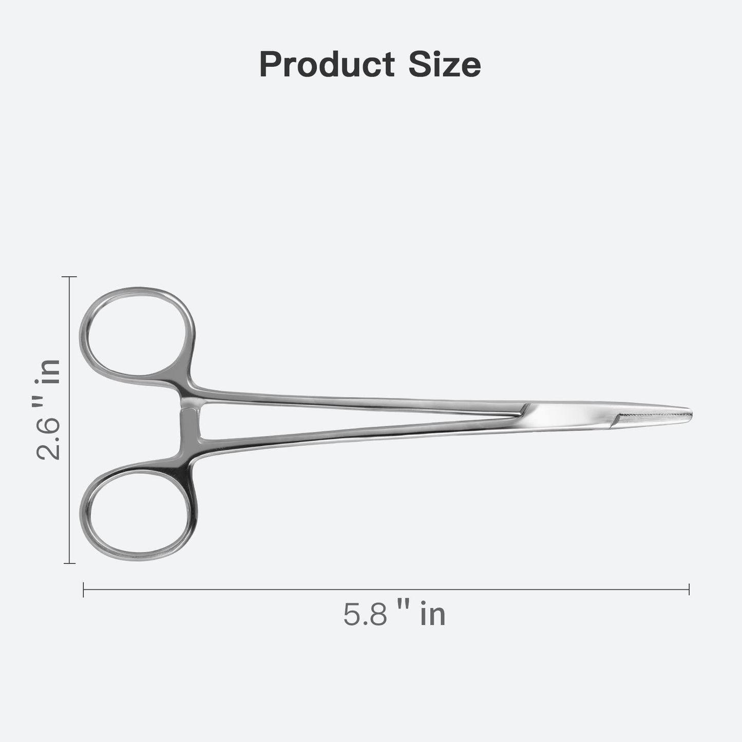 5.8" Needle Holder Clamps Needle Driver with Tungsten Carbide Cross Serrated Inserts, Protector Suture Pratice Kit Hemostat Clamps Stainless