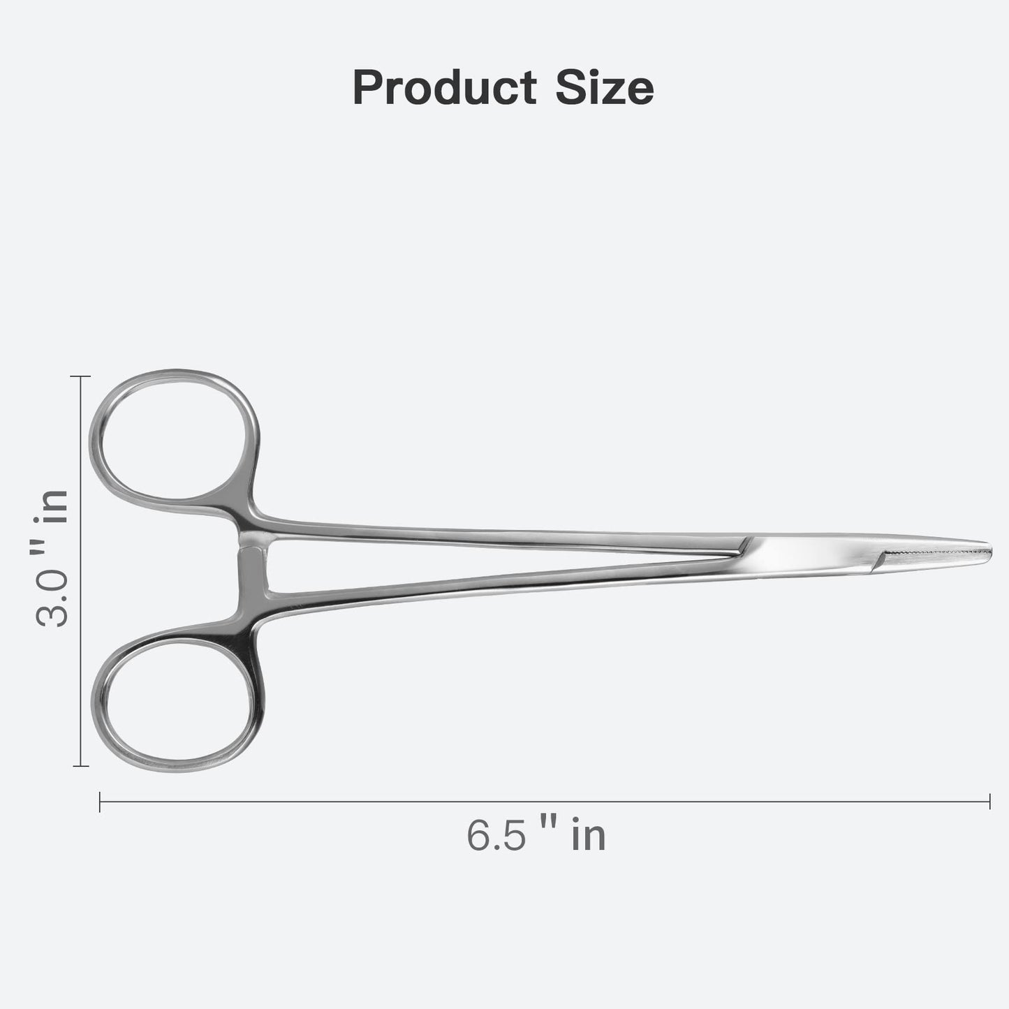 Needle Holder Driver 6.5" Needle Driver Clamps with Tungsten Carbide Cross Serrated Inserts, Protector Dental Suture Practice Needle Driver