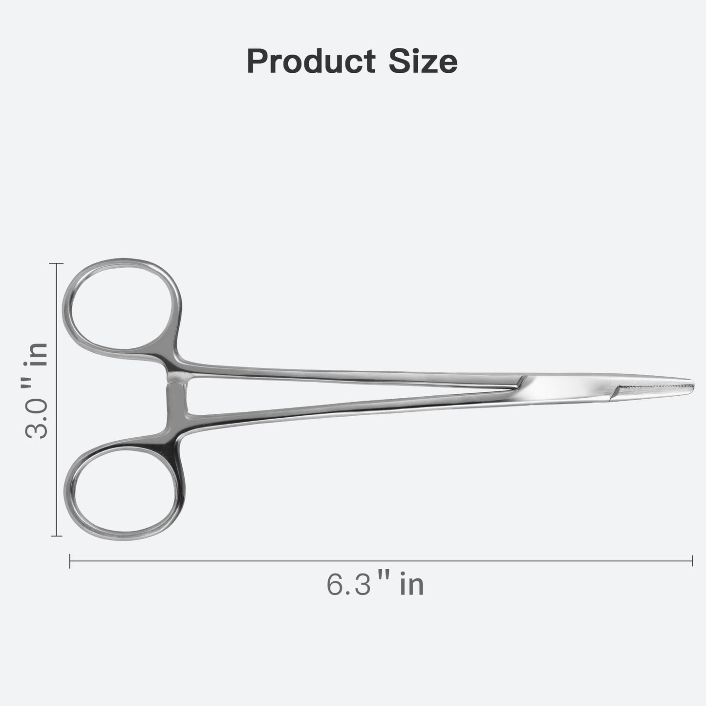 Needle Holder Clamps Driver Needle Driver with Tungsten Carbide Cross Serrated Inserts, Protector Dental Suture Practice Needle Driver