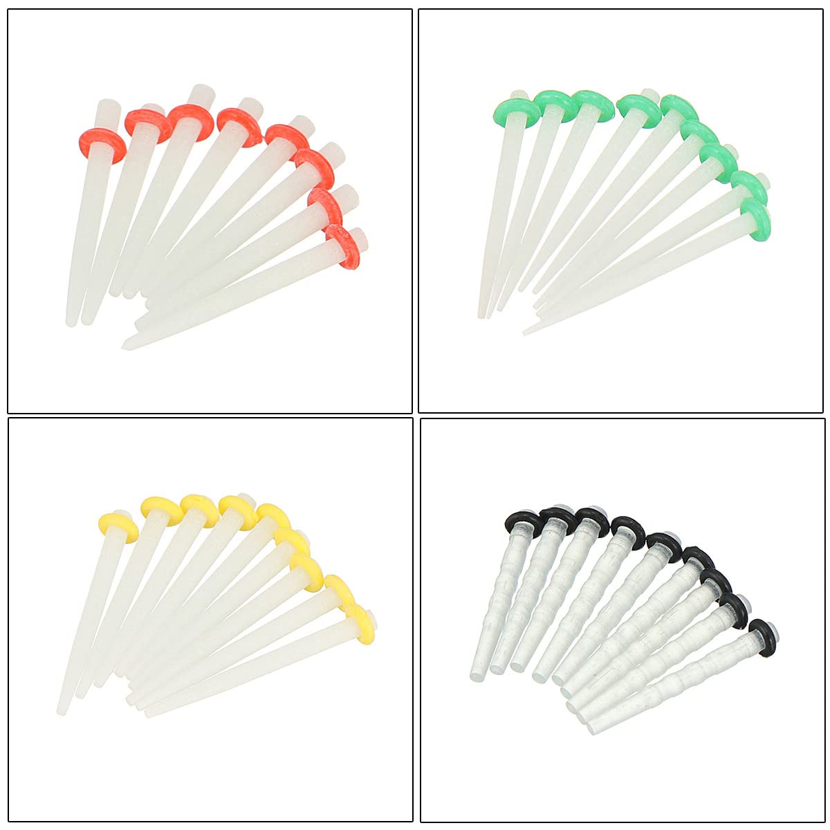 200 Pieces Dental Fiber Post Glass Quartz Tooth Restoration Kit with 1.0/1.2/1.4/1.6mm Posts