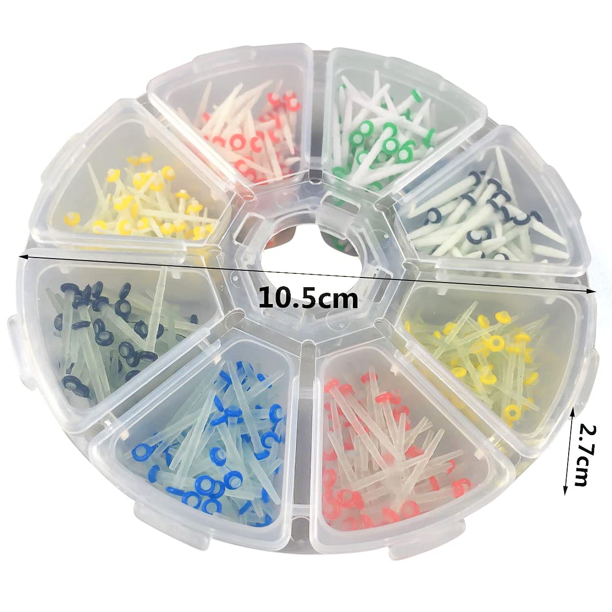 200 Pieces Dental Fiber Post Glass Quartz Tooth Restoration Kit with 1.0/1.2/1.4/1.6mm Posts