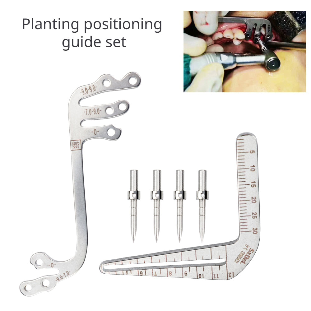 Dental Implant Guide Oral Planting Locator Drilling Positioning Ruler Positioning Guide Angle Ruler Autoclavable Implant Tools Dentist