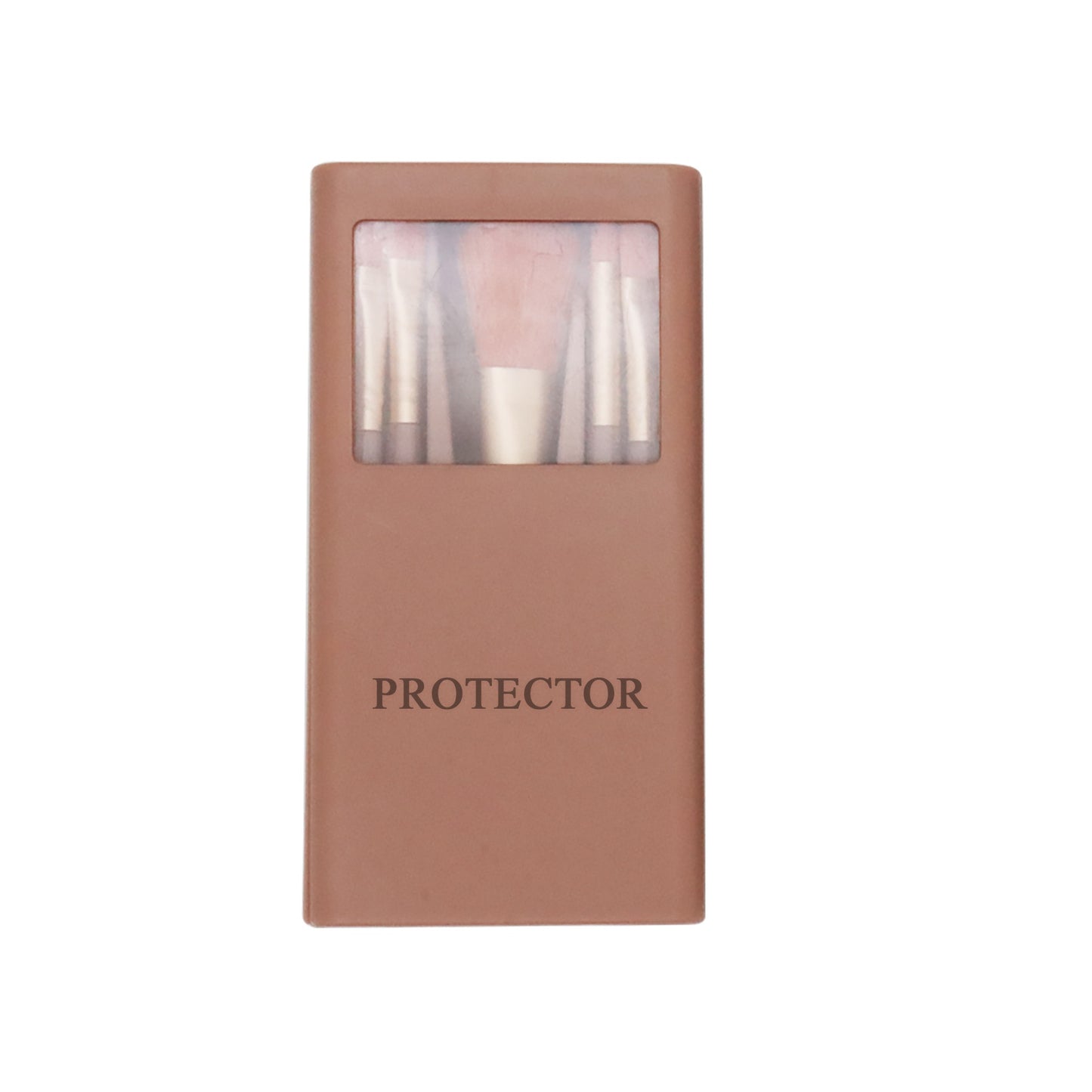 PROTECTOR Compact Makeup Brush Set – 8pcs Beauty Brushes in Travel Case