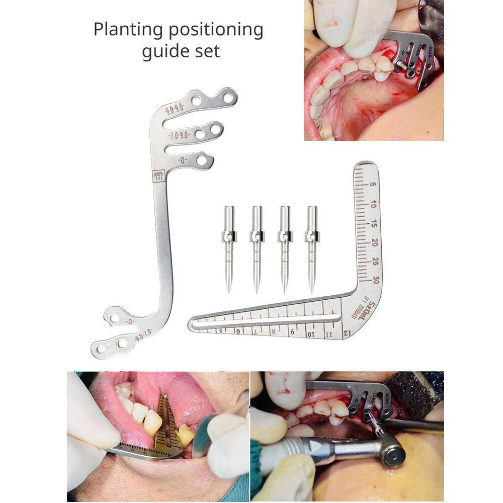 Dental Implant Guide Oral Planting Locator Drilling Positioning Ruler Positioning Guide Angle Ruler Autoclavable Implant Tools Dentist