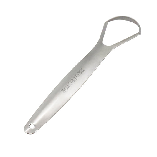 PROTECTOR Stainless Steel Tongue Scraper – With Metal Storage Box