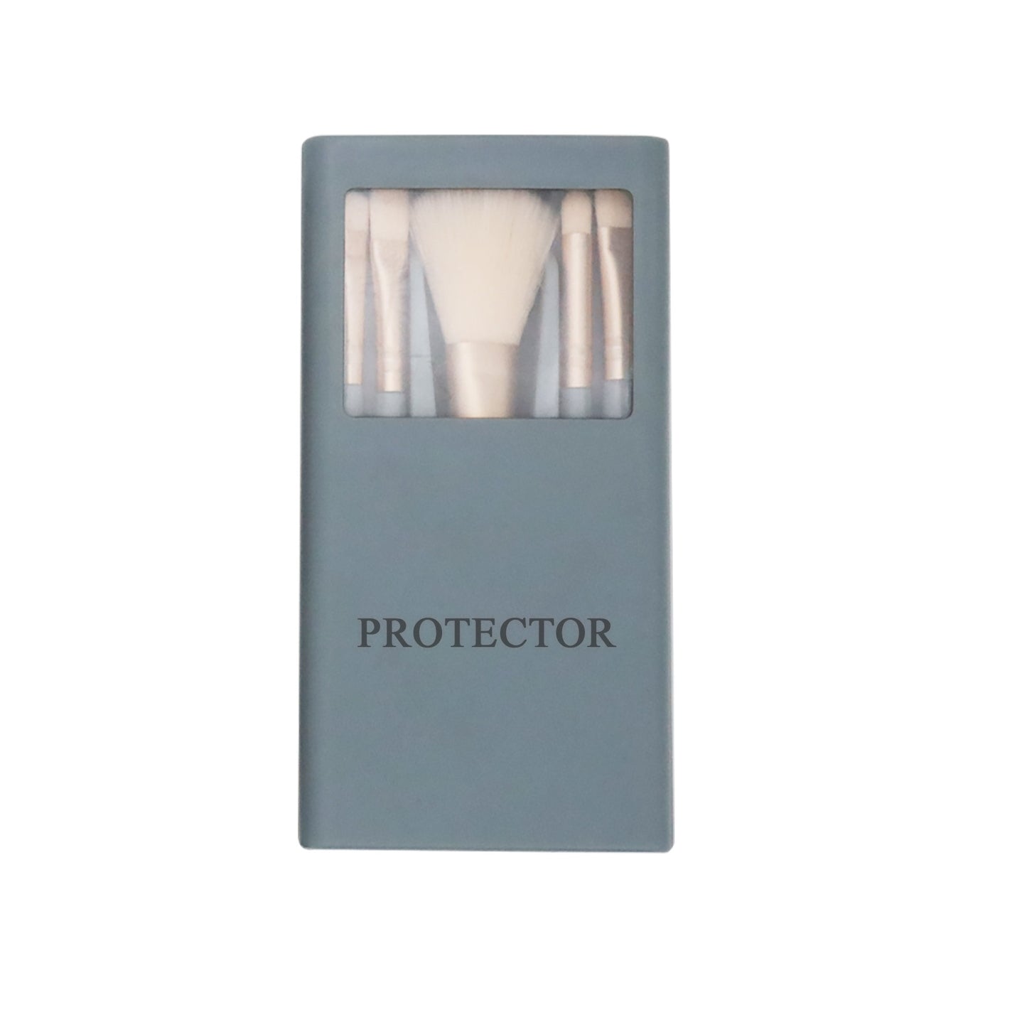 PROTECTOR Compact Makeup Brush Set – 8pcs Beauty Brushes in Travel Case