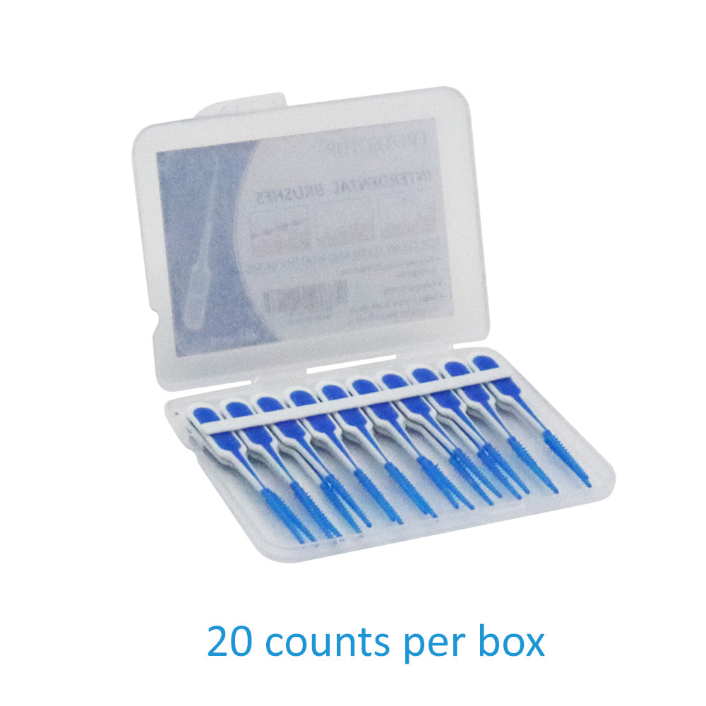 PROTECTOR Interdental Brush Set – 20pcs Flossing Brushes with Travel Case (10box)
