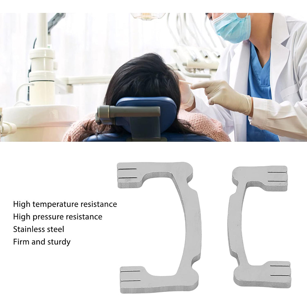 Dental Resin Polishing Strips Holder,Stainless Steel Holder for High/Low Crown Interproximal Restorative Polishing Dentist Tools Autoclavable ,2Pcs/set