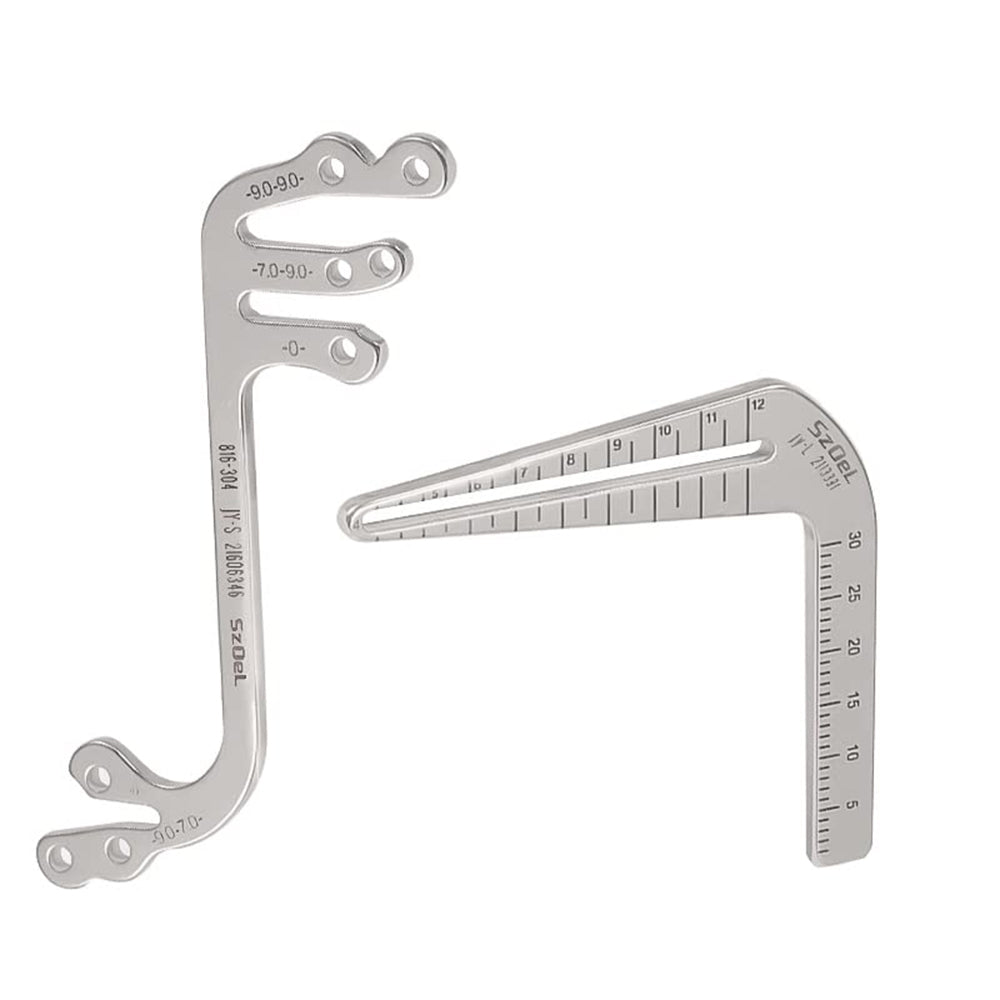 Dental Implant Guide Oral Planting Locator Drilling Positioning Ruler Positioning Guide Angle Ruler Autoclavable Implant Tools Dentist