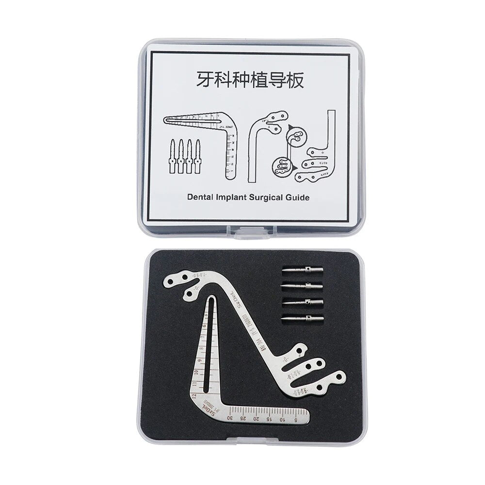 Dental Implant Guide Oral Planting Locator Drilling Positioning Ruler Positioning Guide Angle Ruler Autoclavable Implant Tools Dentist