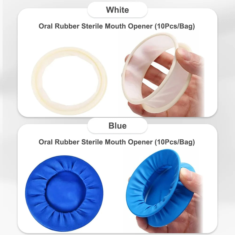 10 pcs Rubber Dam Mouth Opener Dental Disposable Oral Cheek Lip Retractor for Surgery Expander Retractor Teeth Whitening