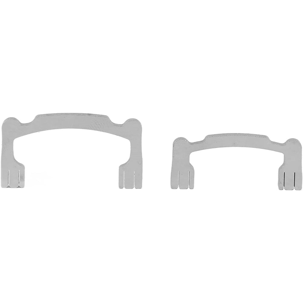 Dental Resin Polishing Strips Holder,Stainless Steel Holder for High/Low Crown Interproximal Restorative Polishing Dentist Tools Autoclavable ,2Pcs/set